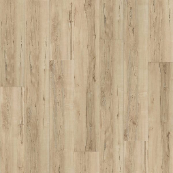Light oak hardwood flooring with subtle grain and warm beige tones across staggered planks.