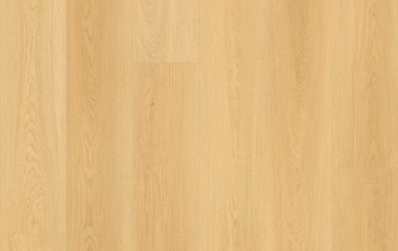 Bright oak wood floor with vertical planks and natural grain patterns