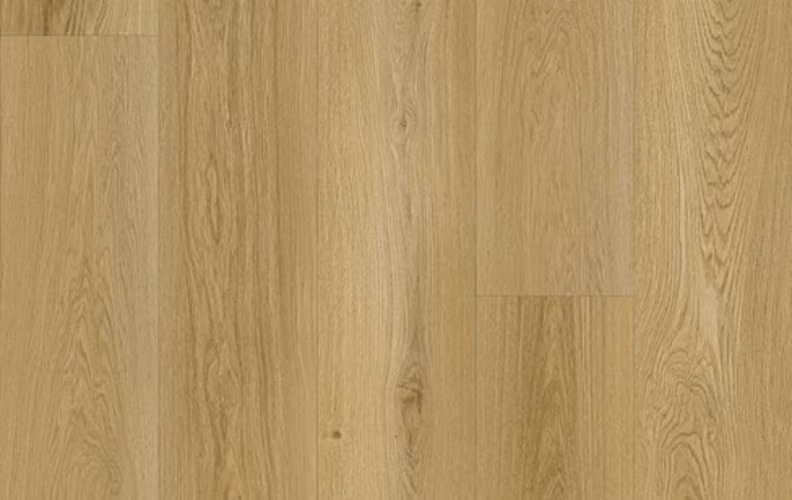 Light brown wooden floor with visible grain patterns and panel joints (laminate/hardwood)
