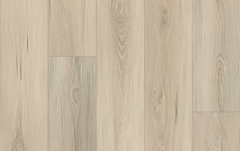 Light-colored wooden floor with visible grain and plank seams.