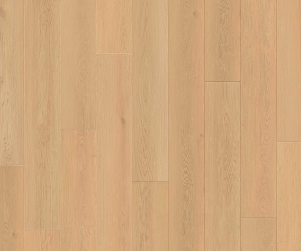 Light oak hardwood floor with narrow planks and natural grain patterns scattered across the surface.