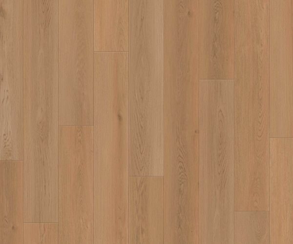 Light brown wooden floor with vertically oriented planks and subtle grain patterns in a staggered layout