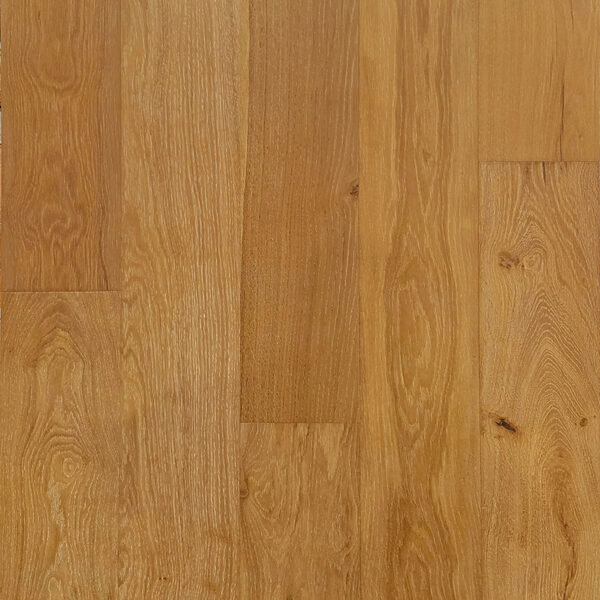 Light to medium brown hardwood floor with visible grain and plank seams.