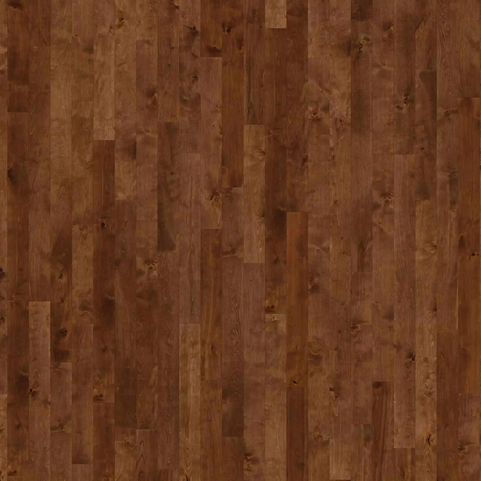 Brown wooden floor with planks running lengthwise, showing knots and grain patterns.